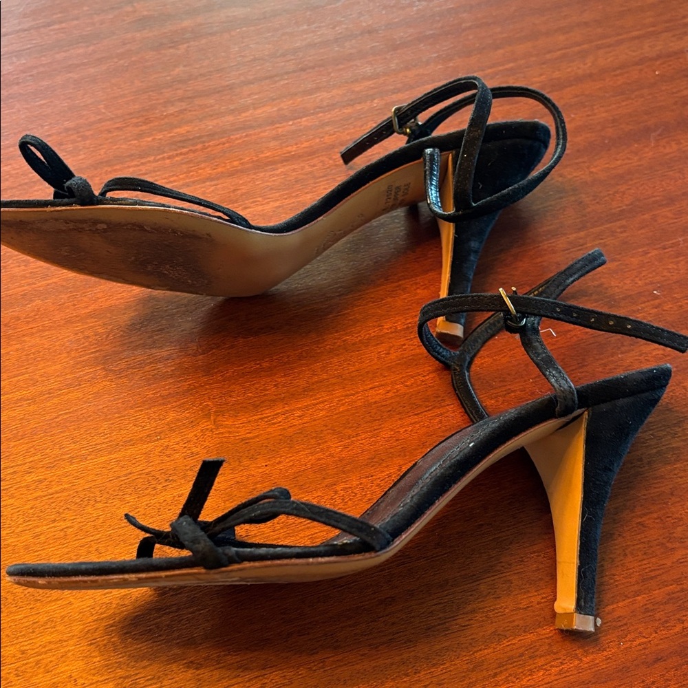 Women’s Black Strappy Bow Sandals j crew - Picture 6 of 8